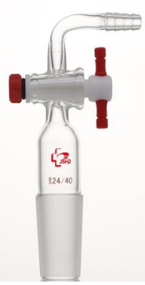 Adapter, Vacuum, 90°, With Teflon® Stopcock